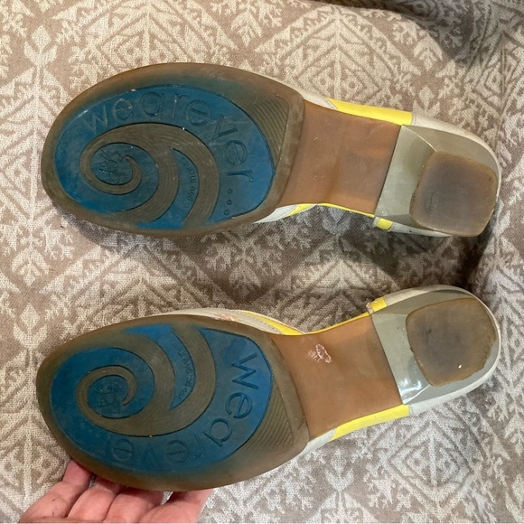 JOHN FLUEVOG Sz 7.5 Arigato 09 Taupe and Yellow Low Heel Slip On Shoes - Picture 13 of 13